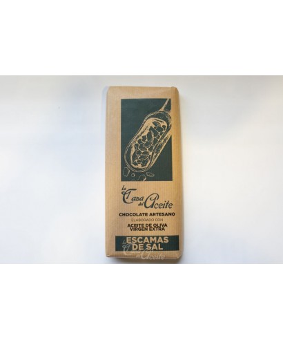 Chocolate Artesano de Aceite de Oliva con escamas de sal
